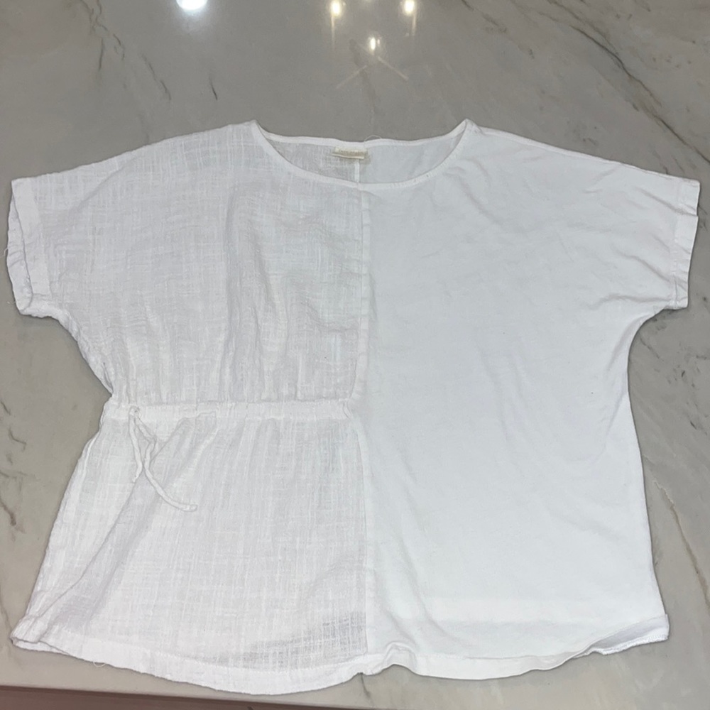 white zara shirt